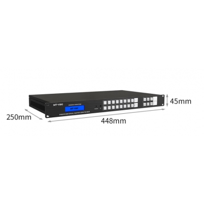 hdmi矩陣切換器 8進8出高清4K音視頻同步會議矩陣拼接屏控制器 