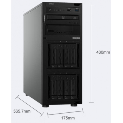 聯(lián)想（Lenovo）ST258\/250塔式服務(wù)器臺式機辦公電腦主機 ERP財務(wù)軟件國產(chǎn)存儲專用定制 E-2234 4核3.5G 64G ECC/480G+6x10T RAID